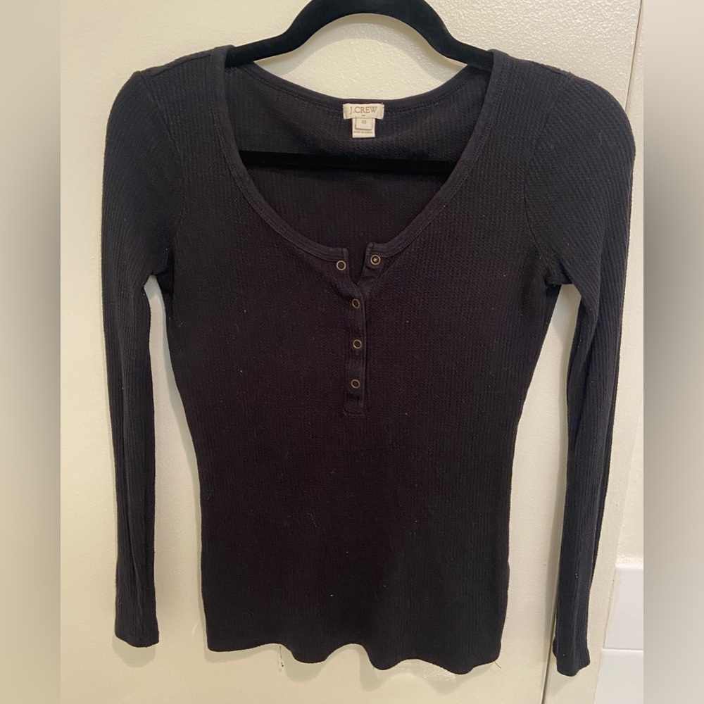 J crew waffle long sleeve